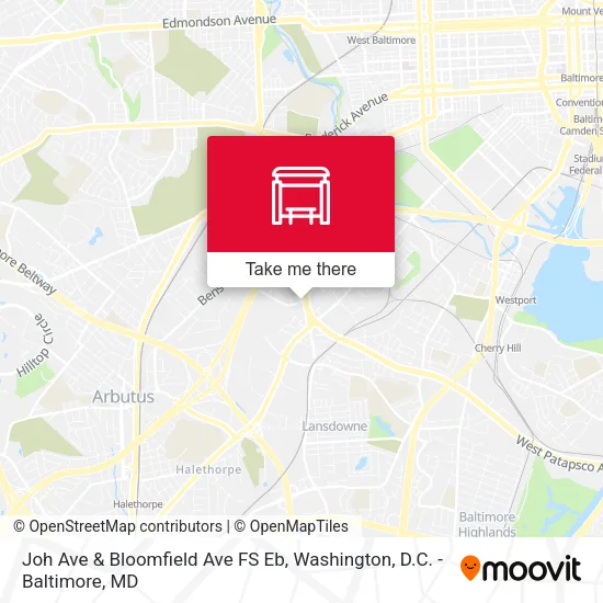 Joh Ave & Bloomfield Ave FS Eb map