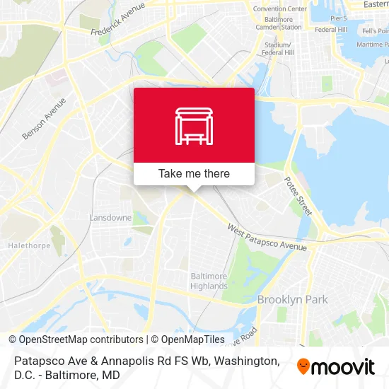 Patapsco Ave & Annapolis Rd FS Wb map
