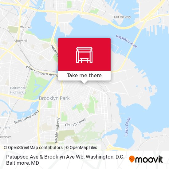 Mapa de Patapsco Ave & Brooklyn Ave Wb
