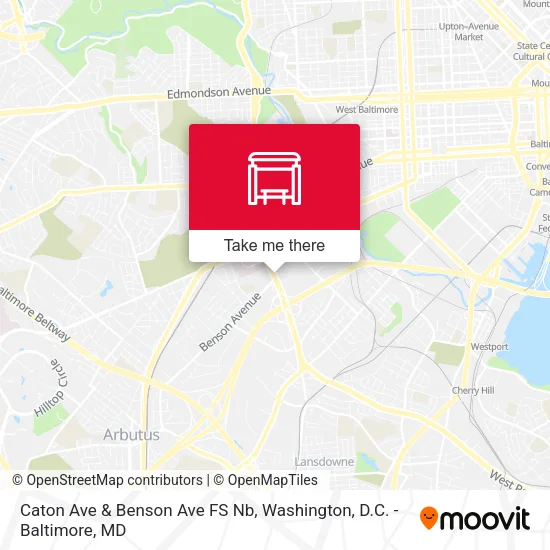 Caton Ave & Benson Ave FS Nb map
