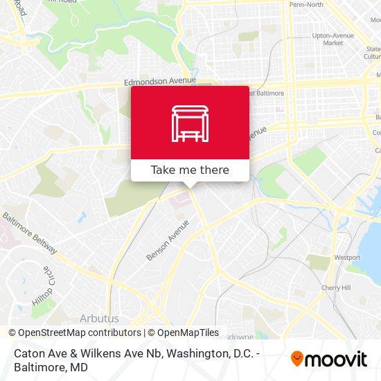 Caton Ave & Wilkens Ave Nb map