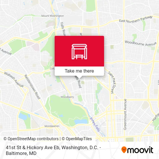 41st St & Hickory Ave Eb map