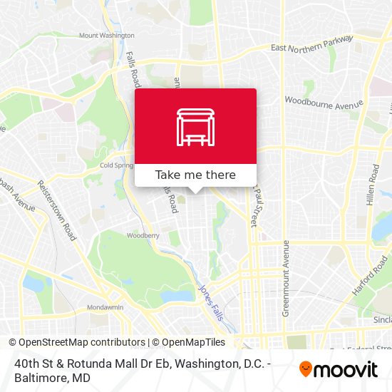 Mapa de 40th St & Rotunda Mall Dr Eb