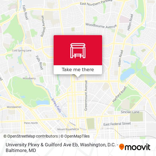 Mapa de University Pkwy & Guilford Ave Eb