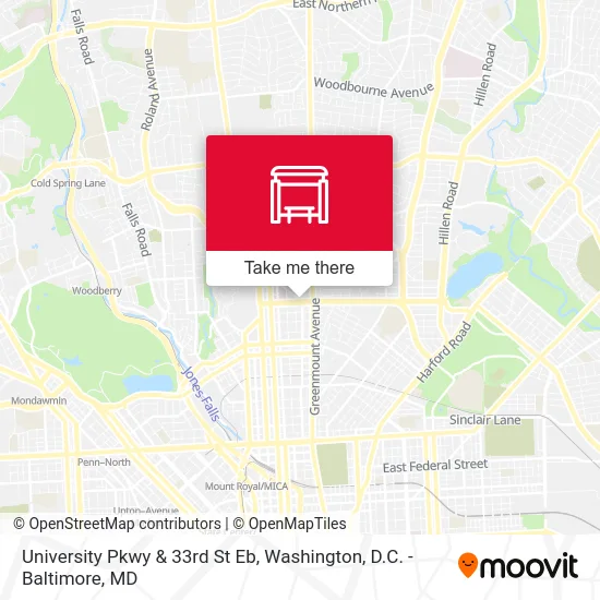 University Pkwy & 33rd St Eb map