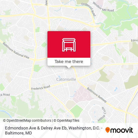 Mapa de Edmondson Ave & Delrey Ave Eb