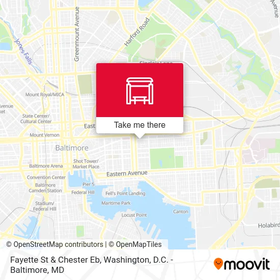 Fayette St & Chester Eb map