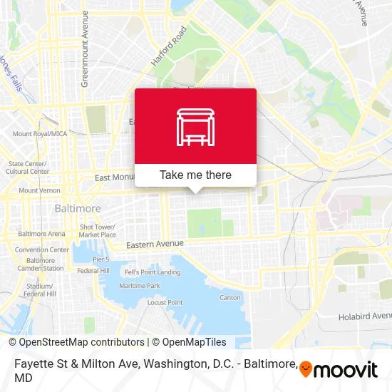 Fayette St & Milton Ave map