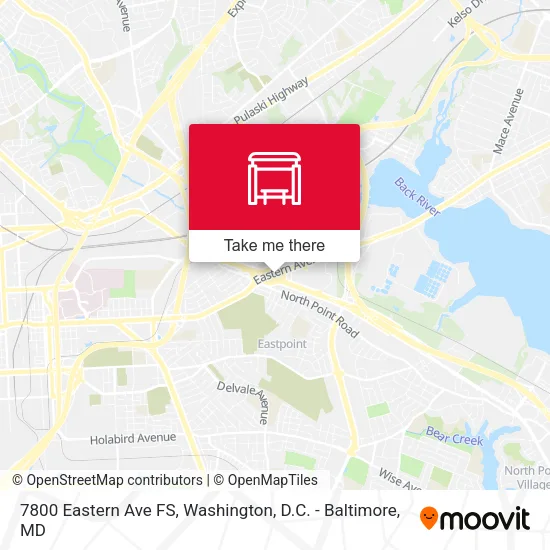 7800 Eastern Ave FS map