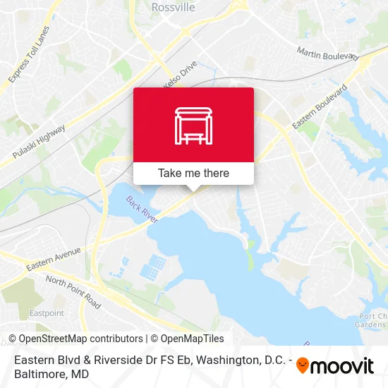 Eastern Blvd & Riverside Dr FS Eb map