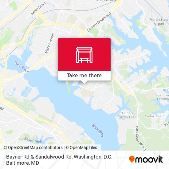 Bayner Rd & Sandalwood Rd map