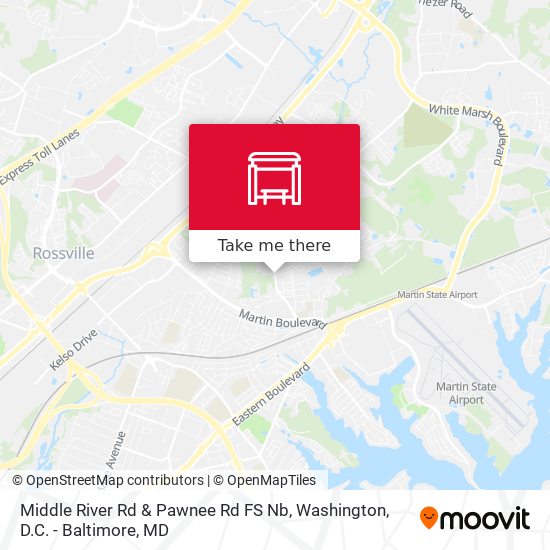 Middle River Rd & Pawnee Rd FS Nb map