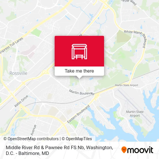 Middle River Rd & Pawnee Rd FS Nb map