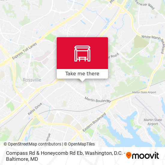 Compass Rd & Honeycomb Rd Eb map