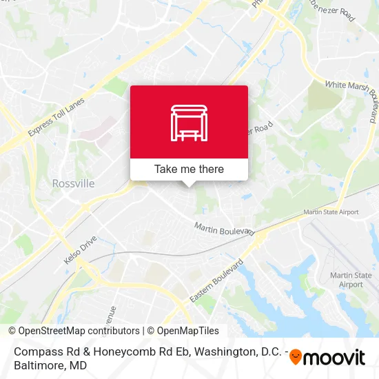 Compass Rd & Honeycomb Rd Eb map
