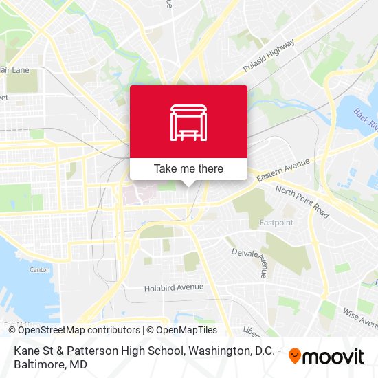 Kane St & Patterson High School map