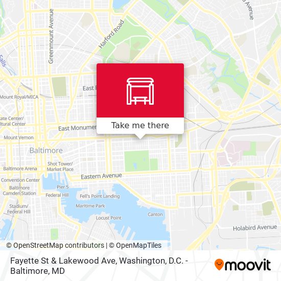 Fayette St & Lakewood Ave map