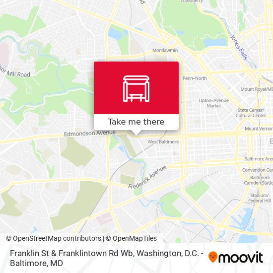 Franklin St & Franklintown Rd Wb map