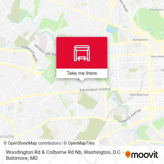 Mapa de Woodington Rd & Colborne Rd Nb