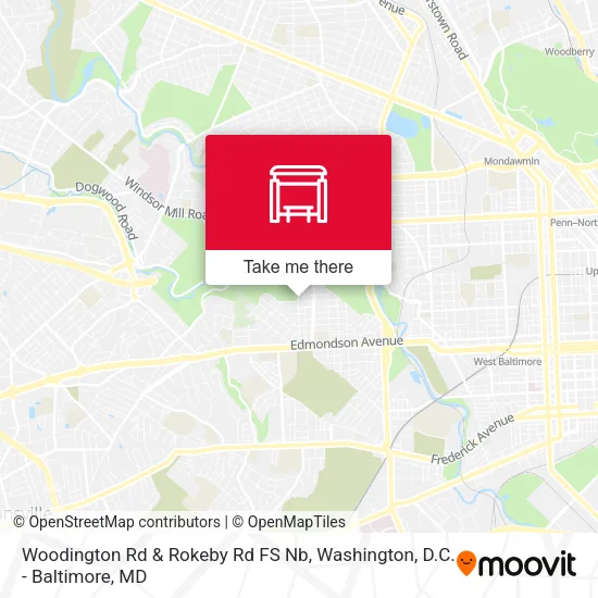Mapa de Woodington Rd & Rokeby Rd FS Nb