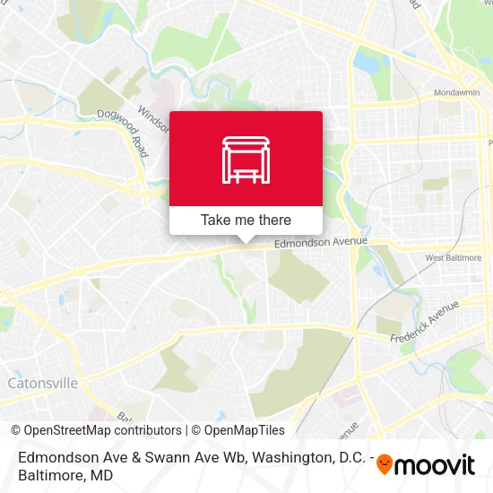 Mapa de Edmondson Ave & Swann Ave Wb