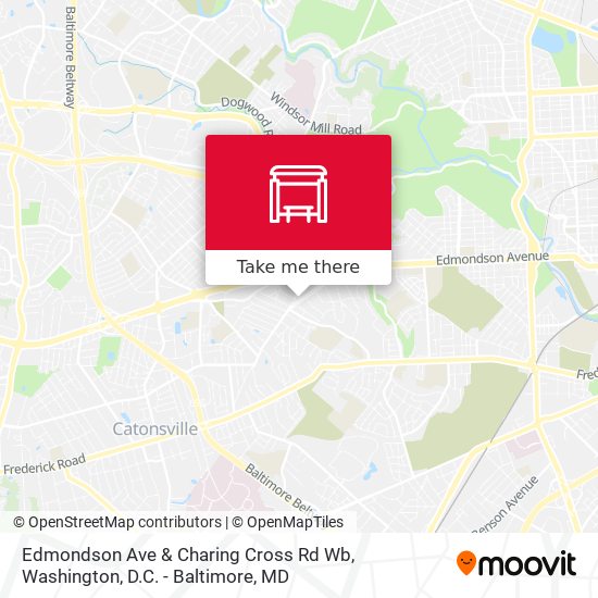 Mapa de Edmondson Ave & Charing Cross Rd Wb