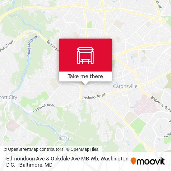 Mapa de Edmondson Ave & Oakdale Ave MB Wb