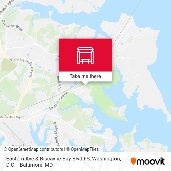 Eastern Ave & Biscayne Bay Blvd FS map