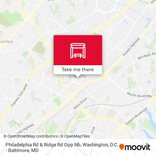Philadelphia Rd & Ridge Rd Opp Nb map