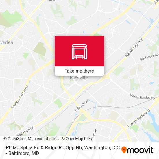 Philadelphia Rd & Ridge Rd Opp Nb map