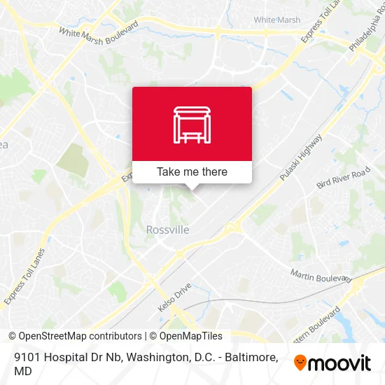 9101 Hospital Dr Nb map