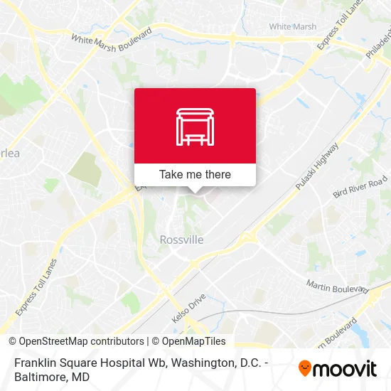 Franklin Square Hospital Wb map