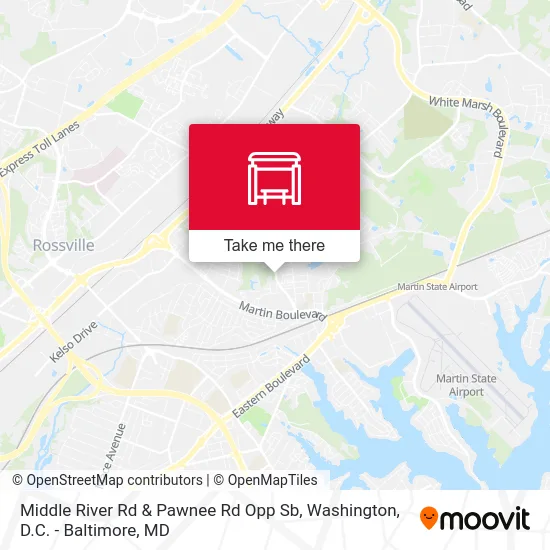 Middle River Rd & Pawnee Rd Opp Sb map