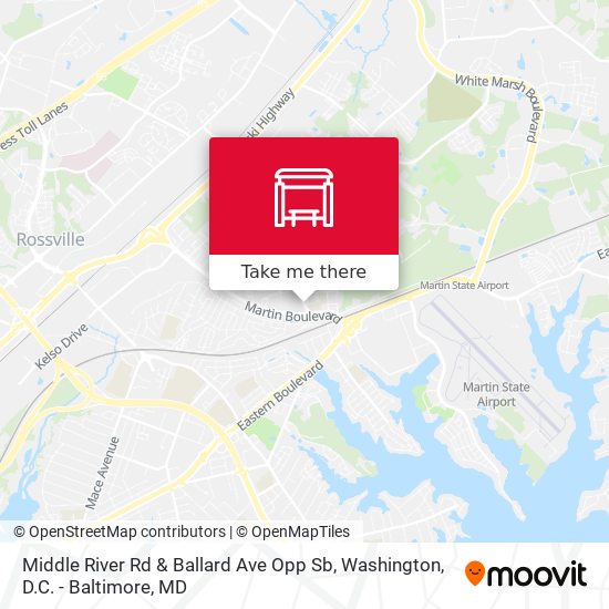 Mapa de Middle River Rd & Ballard Ave Opp Sb