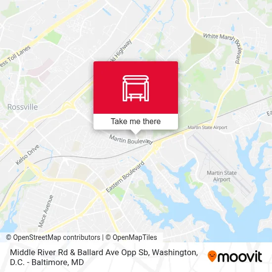 Middle River Rd & Ballard Ave Opp Sb map
