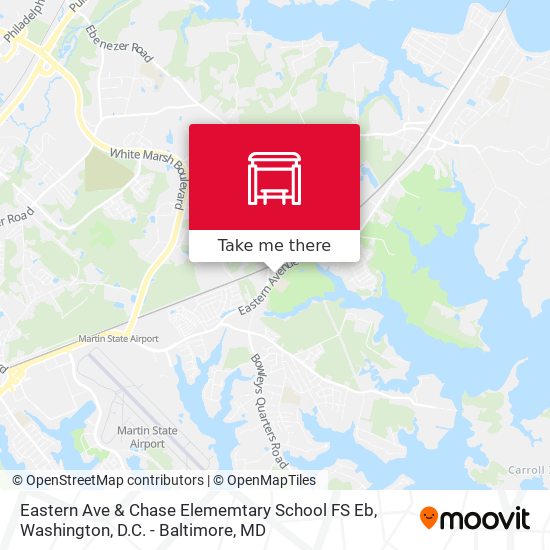 Mapa de Eastern Ave & Chase Elememtary School FS Eb