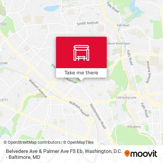 Mapa de Belvedere Ave & Palmer Ave FS Eb