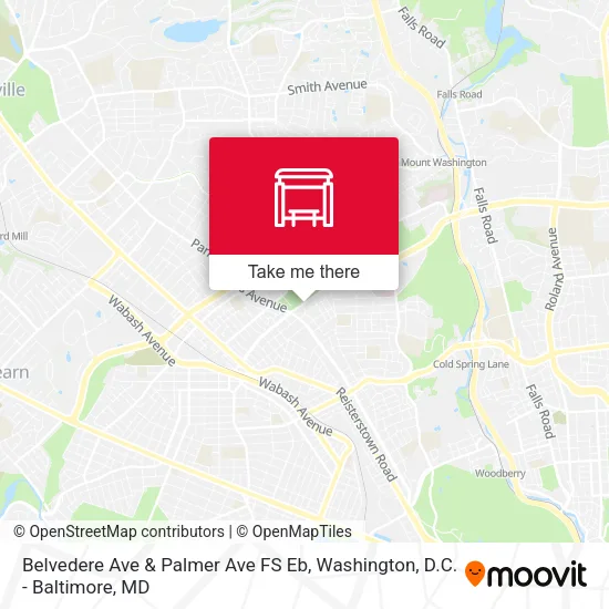 Belvedere Ave & Palmer Ave FS Eb map