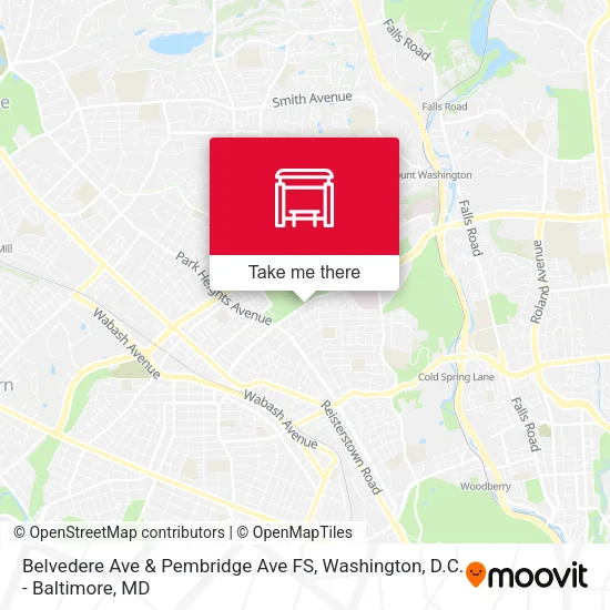 Belvedere Ave & Pembridge Ave FS map