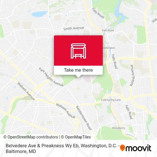 Mapa de Belvedere Ave & Preakness Wy Eb