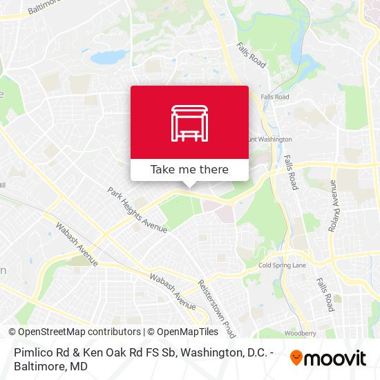 Mapa de Pimlico Rd & Ken Oak Rd FS Sb