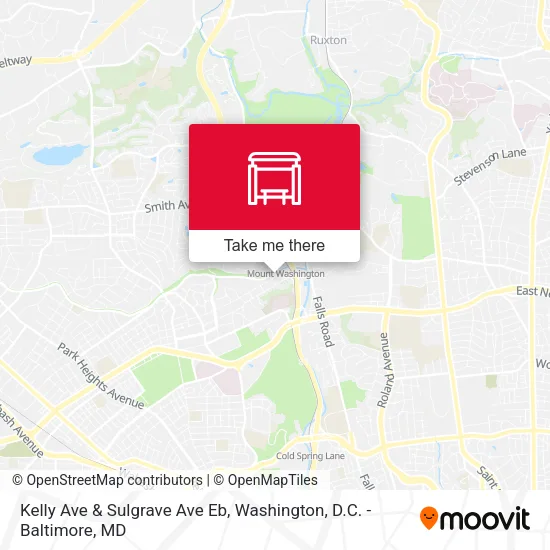 Kelly Ave & Sulgrave Ave Eb map