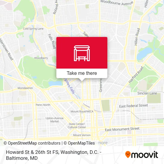 Howard St & 26th St FS map
