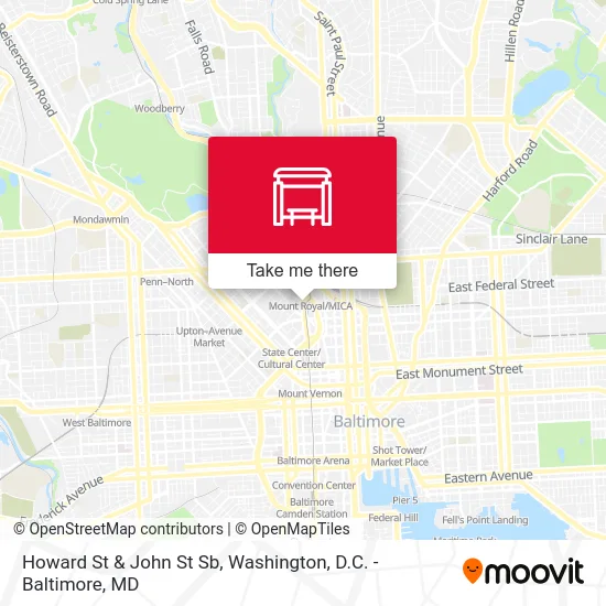 Howard St & John St Sb map
