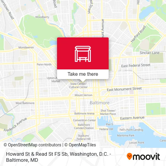 Howard St & Read St FS Sb map