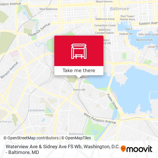 Waterview Ave & Sidney Ave FS Wb map