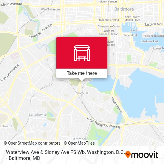 Waterview Ave & Sidney Ave FS Wb map