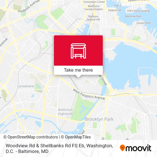 Woodview Rd & Shellbanks Rd FS Eb map