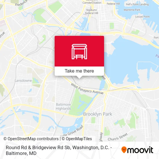Round Rd & Bridgeview Rd Sb map