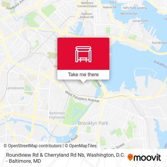 Roundview Rd & Cherryland Rd Nb map